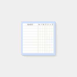 Margaret Collectie Habit Tracker in Blauw Post-it® Notes