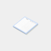 Margaret Collectie Habit Tracker in Blauw Post-it® Notes (Schuin)
