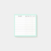Margaret Collectie Habit Tracker in Mint Post-it® Notes (Voorkant)