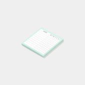 Margaret Collectie Habit Tracker in Mint Post-it® Notes (Schuin)
