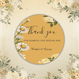 Margaret Flower Elegance Ronde Sticker