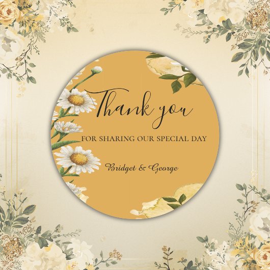  Margaret Flower Elegance Ronde Sticker