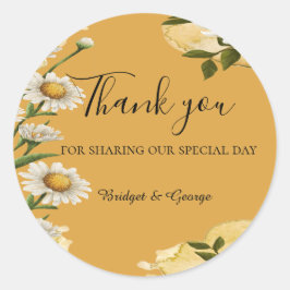  Margaret Flower Elegance Ronde Sticker