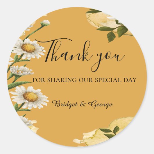  Margaret Flower Elegance Ronde Sticker (Voorkant)