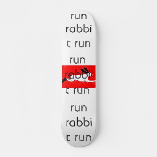margaret frasers art 025, run konijnenloop, run r. persoonlijk skateboard (Voorkant)