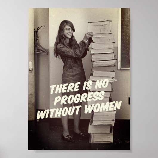 Margaret Hamilton NASA Coding Hero Poster (Voorkant)