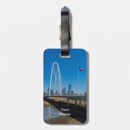 Margaret Hunt Hill Textured Bagagelabel (Achterkant verticaal)