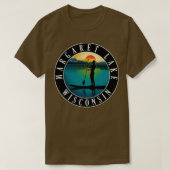 Margaret Lake Wisconsin Paddleboarding T-shirt (Design voorkant)