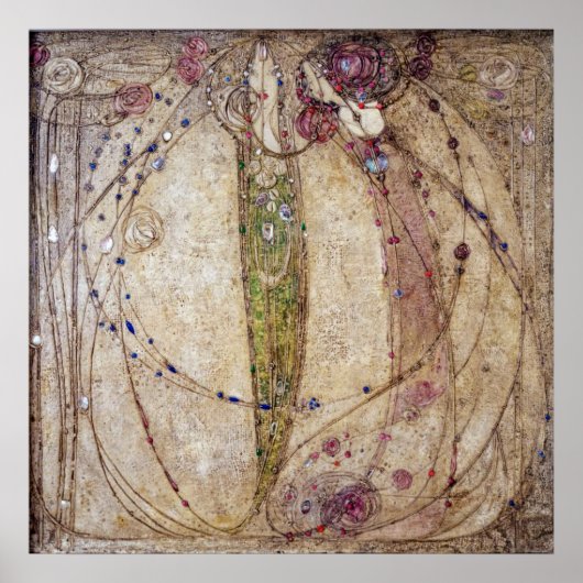 Margaret MacDonald De Rode Roos en de Witte Roos Poster (Voorkant)