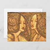 Margaret MacDonald Mackintosh Hart van het Roos Briefkaart (Voorkant / Achterkant)