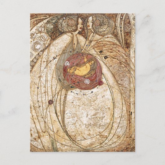 Margaret MacDonald Mackintosh Hart van het Roos Briefkaart (Voorkant)