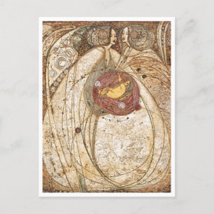 Margaret MacDonald Mackintosh Hart van het Roos Briefkaart