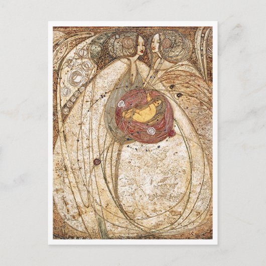 Margaret MacDonald Mackintosh Hart van het Roos Briefkaart (Voorkant)