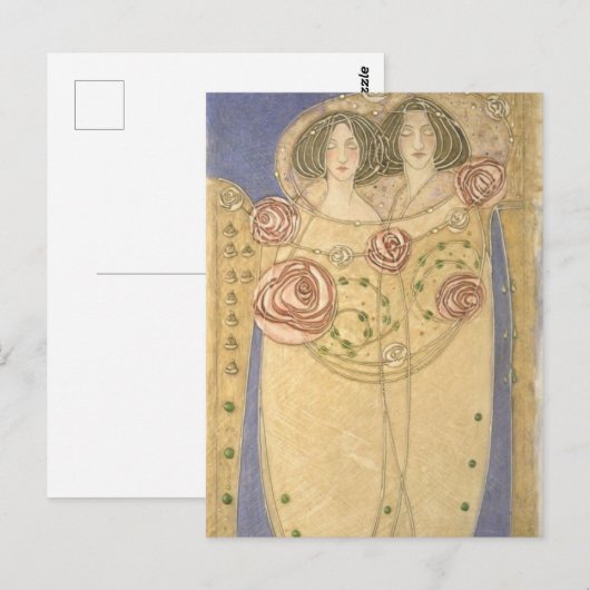 Margaret MacDonald Mackintosh-liefhebbers Briefkaart (Voorkant / Achterkant)
