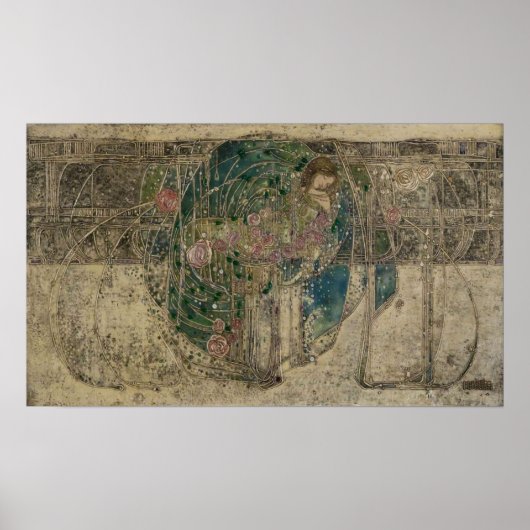 Margaret Macdonald The Sleeping Princess Glasgow Poster (Voorkant)