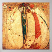 Margaret Macdonald White Rose Red Rose Poster (Voorkant)