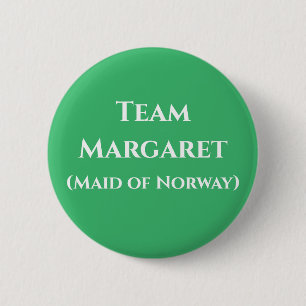 Margaret, Maid of Norway, Queen of Scots Ronde Button 5,7 Cm