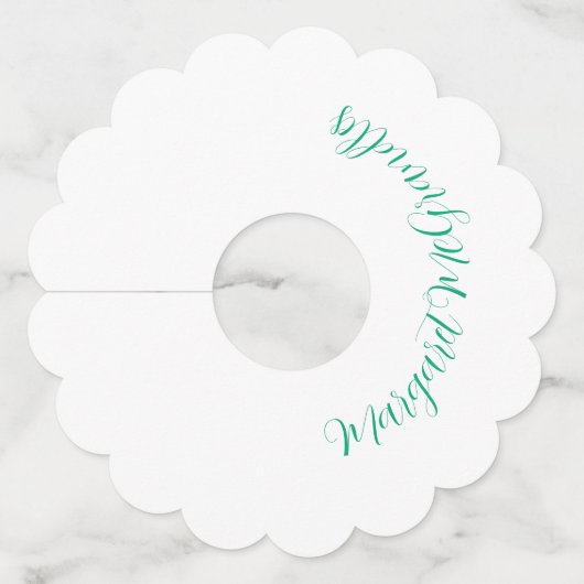 Margaret McGrandles Wijnglaslabel (Voorkant)