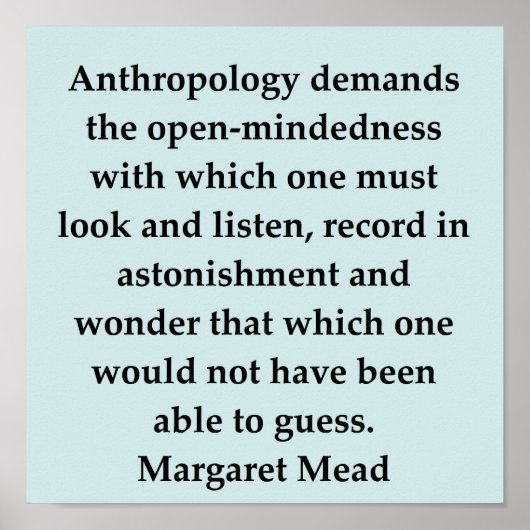 margaret mead quote poster (Voorkant)