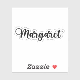Margaret Name - handgeschreven kalligrafie Sticker