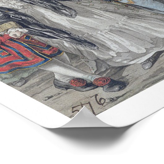 Margaret Nicholson probeert zijn M te vermoorden Poster (Hoek)