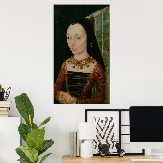 Margaret of York Duchess of Burgundy, c.1477 Poster (Thuiskantoor)