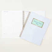 Margaret Pinstripe Planner in Mint (Display)