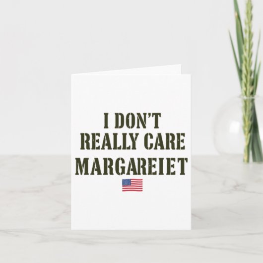 Margaret Statement Sticker van het T-shirt Kaart (Voorkant)