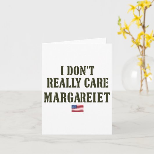Margaret Statement Sticker van het T-shirt Kaart (Gele Bloem)