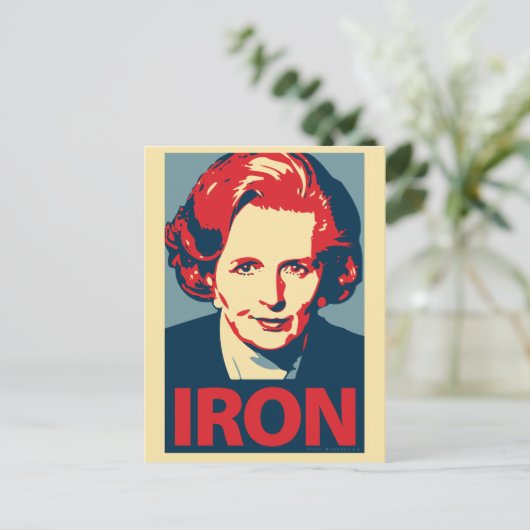 Margaret Thatcher Briefkaart (Staand voorkant)