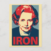 Margaret Thatcher Briefkaart (Voorkant)