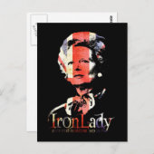 Margaret Thatcher Briefkaart (Voorkant / Achterkant)