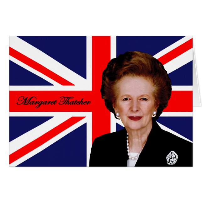 Margaret Thatcher - Britse vlag (Voorkant Horizontaal)