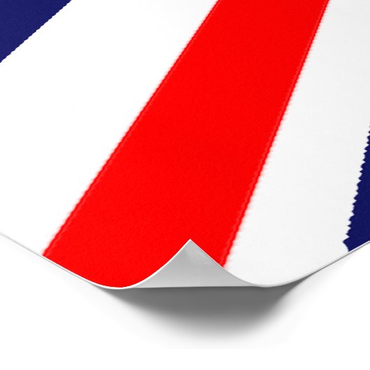 Margaret Thatcher - Britse vlag Poster (Hoek)