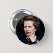 Margaret Thatcher Button Badge (Voorkant /achterkant)