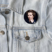 Margaret Thatcher Button Badge (In situ)