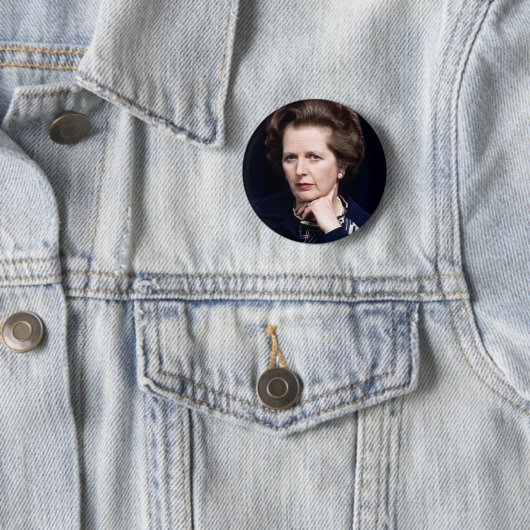 Margaret Thatcher Button Badge (In situ)