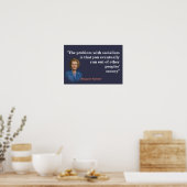 Margaret Thatcher citaat over socialisme Poster (Keuken)