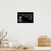 Margaret Thatcher citaat over socialisme Poster (Keuken)
