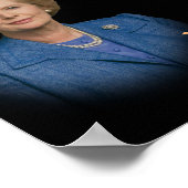 Margaret Thatcher citeert citaat over gedachten en Poster (Hoek)