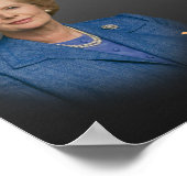 Margaret Thatcher citeert citaat over gedachten en Poster (Hoek)