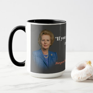 Margaret Thatcher citeert op wie te vragen Mok