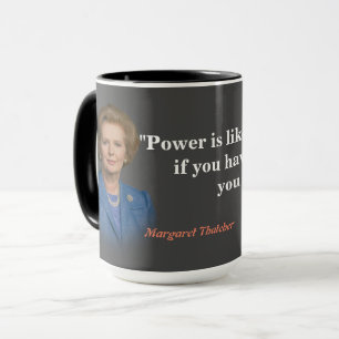 Margaret Thatcher citeert over de Mok van de Macht