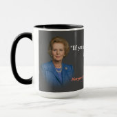 Margaret Thatcher citeert wie om te vragen Mok (Links)