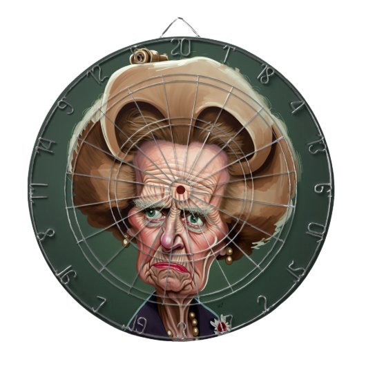 Margaret Thatcher Dartboard 2 Dartbord (Voorkant)