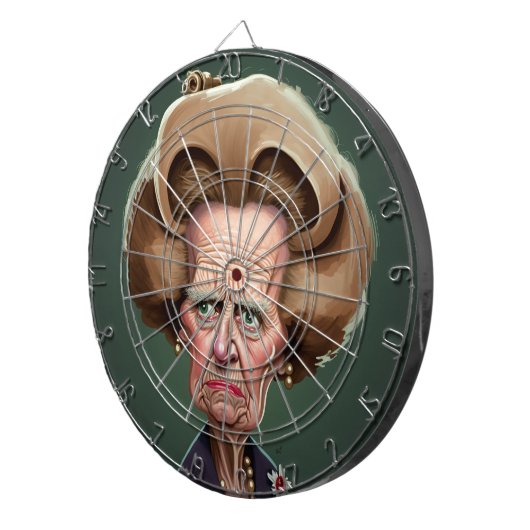 Margaret Thatcher Dartboard 2 Dartbord (Voorkant Rechts)