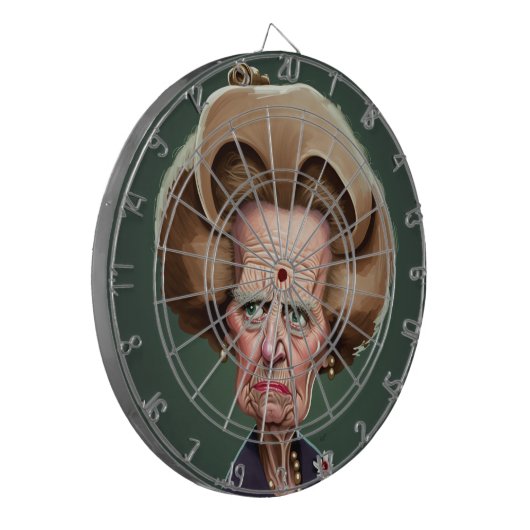 Margaret Thatcher Dartboard 2 Dartbord (Voorkant Links)