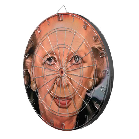 Margaret Thatcher Dartboard Dartbord (Voorkant Rechts)