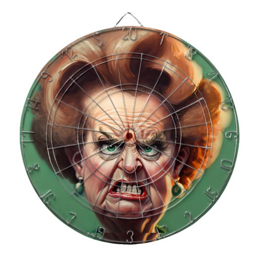 Margaret Thatcher Dartboard Dartbord (Voorkant)