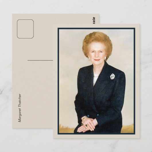 Margaret Thatcher, de IJzeren Dame Briefkaart (Voorkant / Achterkant)